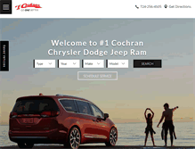 Tablet Screenshot of cochranchryslerdodgejeepram.com